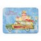 Caroline's Treasures Merry Christmas Red Dachshund Machine Washable Memory Foam Mat doormats, Multicolor